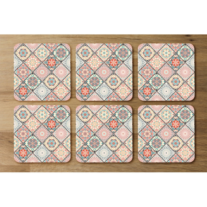Square 6 Piece Coaster Set