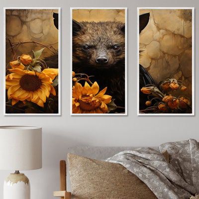 Baroque Bat Elegance - Art mural chauve-souris animal