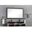 Miroir de salle de bain mural 1 pièce 60 po x 36 po en aluminium, verre DEL, encadré, noir mat-651680166