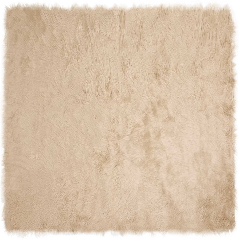 Solid Colour Standard Area Rug, Square 120 cm