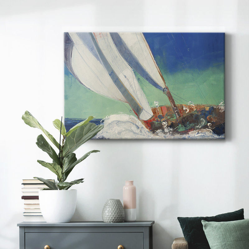 Joyau de la mer, toile tendue avec châssis, H 40 po x l 60 po