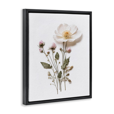 Simple Pressed Flowers Floating Frame, design by Lettered and Lined