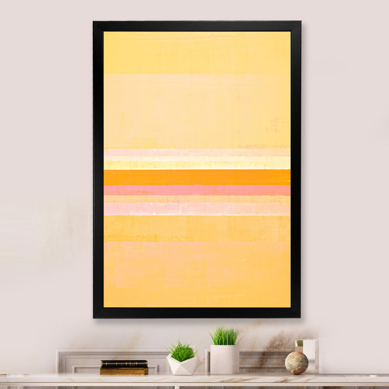 «Rose and Orange Abstract Art III», reproduction d'art moderne et contemporaine sur toile, H 20 po x l 12 po x P 1 po