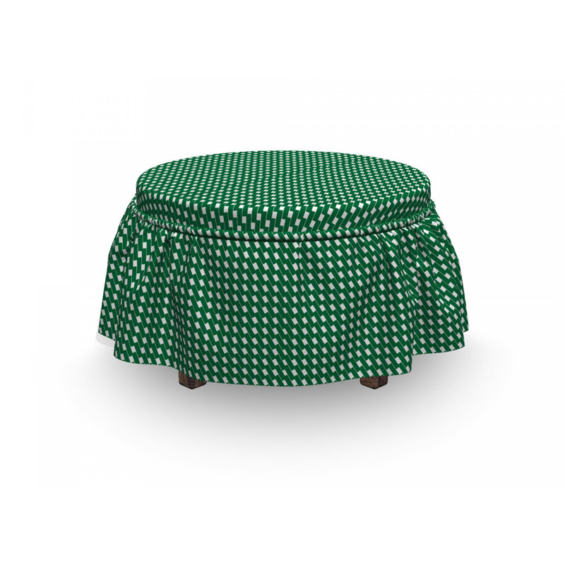 Housse pour repose-pieds en diagonale rectangulaires