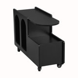 Mobile End Table With Lockable Wheels And Storage Drawer