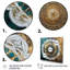 Sarcelle et mandala doré I sur toile-88556048-88556054