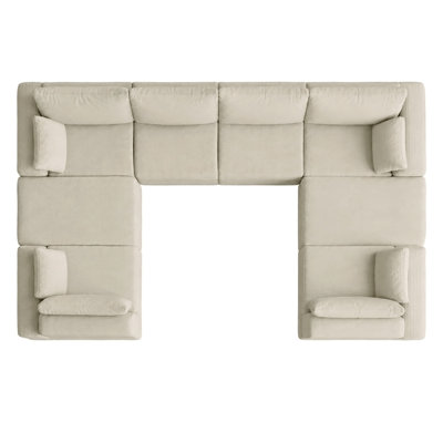 U Sectional Sofa Couch Set