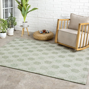 Tapis d'extérieur à motif géométrique marocain