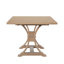 Ensemble de table de salle à manger extensible en bois d'hévéa avec chaises rembourrées 7 pièces Levi-122543913