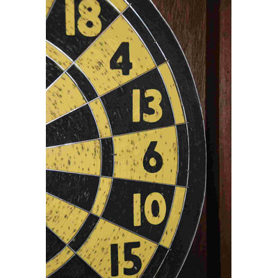 Yellow Black Dart Board - Photographie sur toile tendue