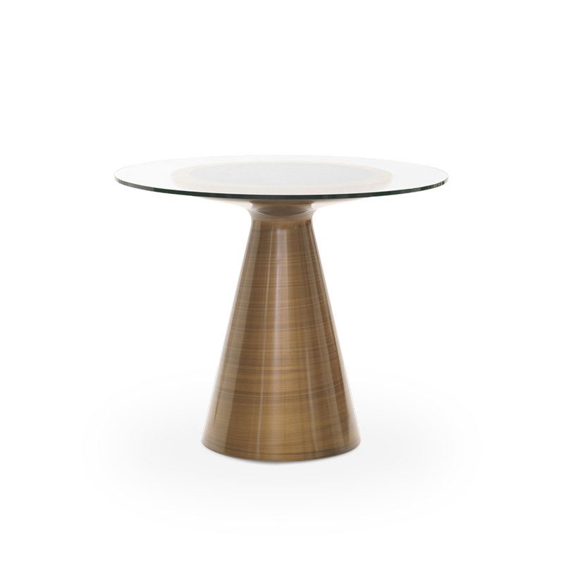 Addie 36 Round Dining Table, 30" H x 36" L x 36" W, Bronze