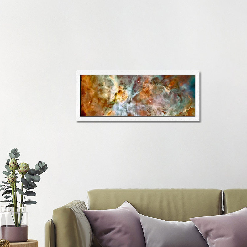 Carina Nebula (Hubble Space Telescope)' Graphic Art, White Floater Framed, 30.48 cm H x 91.44 cm W