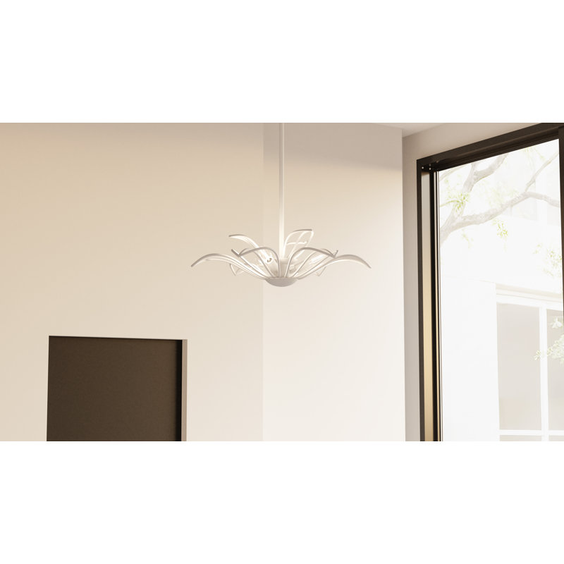 Luminaire suspendu blanc sable 3 lumières Kersten