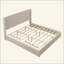 Structure de lit plateforme en bois avec tête de lit, aucun sommier requis, lit sur pied, assemblage facile-1889039985-1889039996