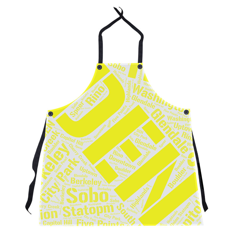 Tablier de district de Barhood, Charlotte, Jaune