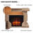 43.31'' W Electric Fireplace with 4500 BTU