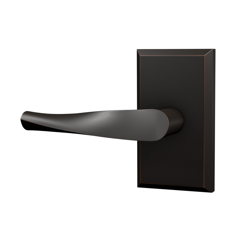 Levier de passage Bravura 935-G1 sur rosette rectangulaire biseautée bronze huilé - droite