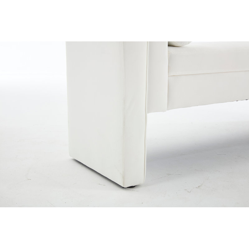Banc de rangement spacieux avec fabrication durable, Blanc
