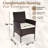 Classique Patio Furniture Set Wicker Dining Chairs