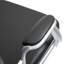 Fauteuil de bureau en cuir noir Pu, chaise de bureau capitonnée à boutons, avec accoudoirs rembourrés, hauteur réglable et roulettes pivotantes-2120415041