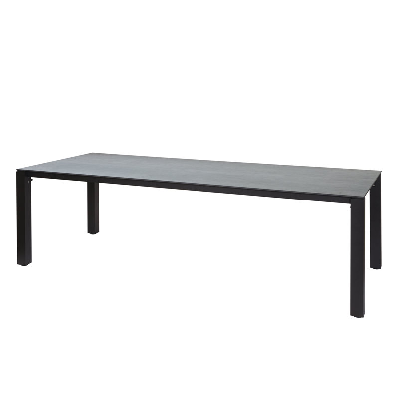 Table de salle à manger Machar, Anthracite, L 39,38 po x L 94,5 po x H 29,5 po, Noir