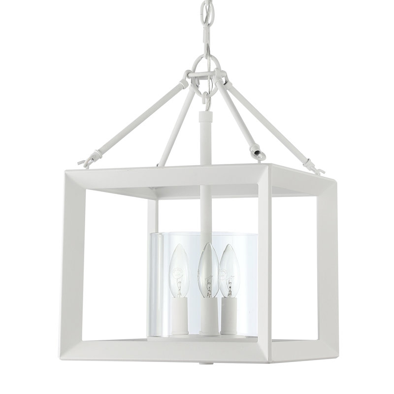 Lustre Josaih à 3 lumières en blanc naturel