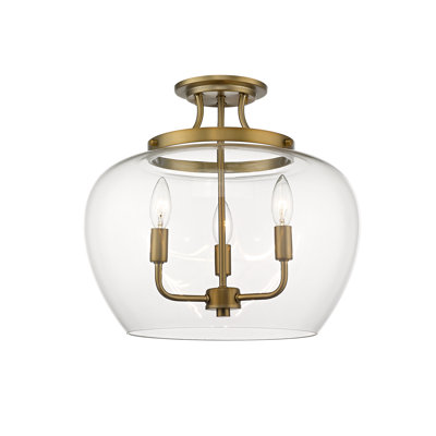 Jocelyn Glass Semi Flush Mount