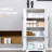 48.5" Laundry Room Storage Cabinet, White - Organize Your With Removable & Adjustable Shelving For Efficiency Style Cabinet Pantry Organizing Kitchen Essentials