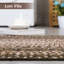 Tapis de couloir rectangulaire brun à motif géométrique 2 po x 6 pi-1646761418-1646761415