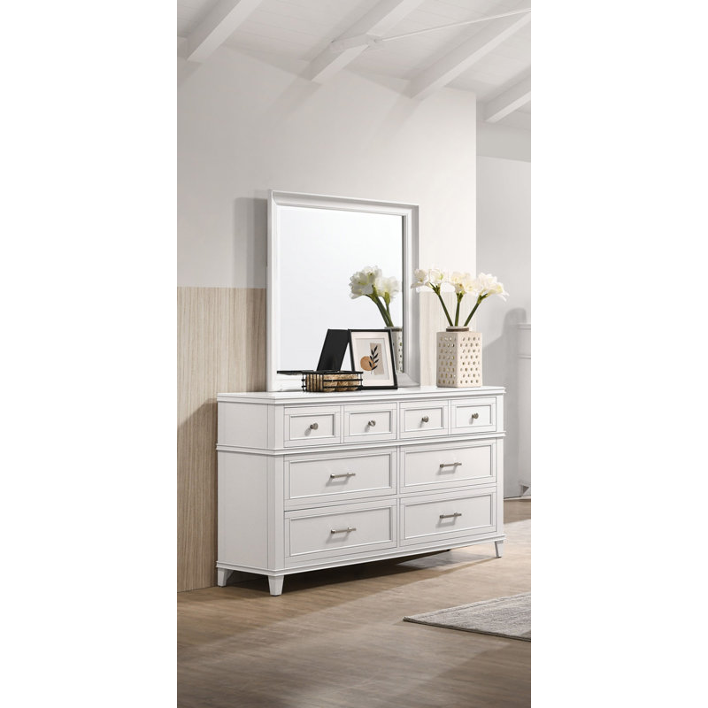 Commode 6 tiroirs, Blanc