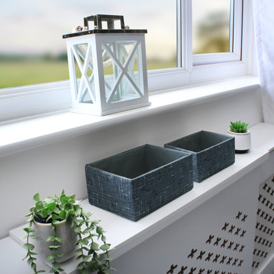 JVL Fabric Decorative Basket