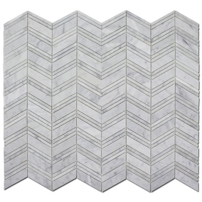 Carrara Chevron HONED