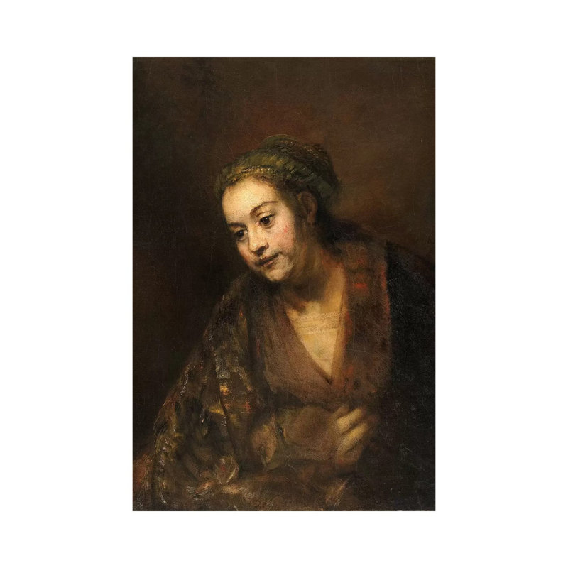 Hendrickje Stoffels, C.1650 by Rembrandt Van Rijn - Wrapped Canvas Painting