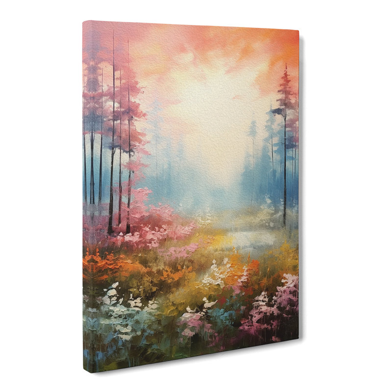 Forest Impressionism - Wrapped Canvas Print, 50cm H x 35cm W x 3cm D
