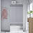 White Mirror Wardrobe With 2 Drawers