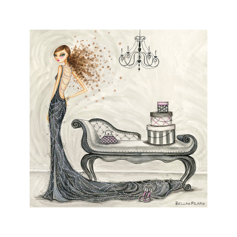 Fabulous Fabiana by Bella Pilar - Wrapped Canvas Painting, 45.72 cm H x 45.72 cm W x 1.91 cm D