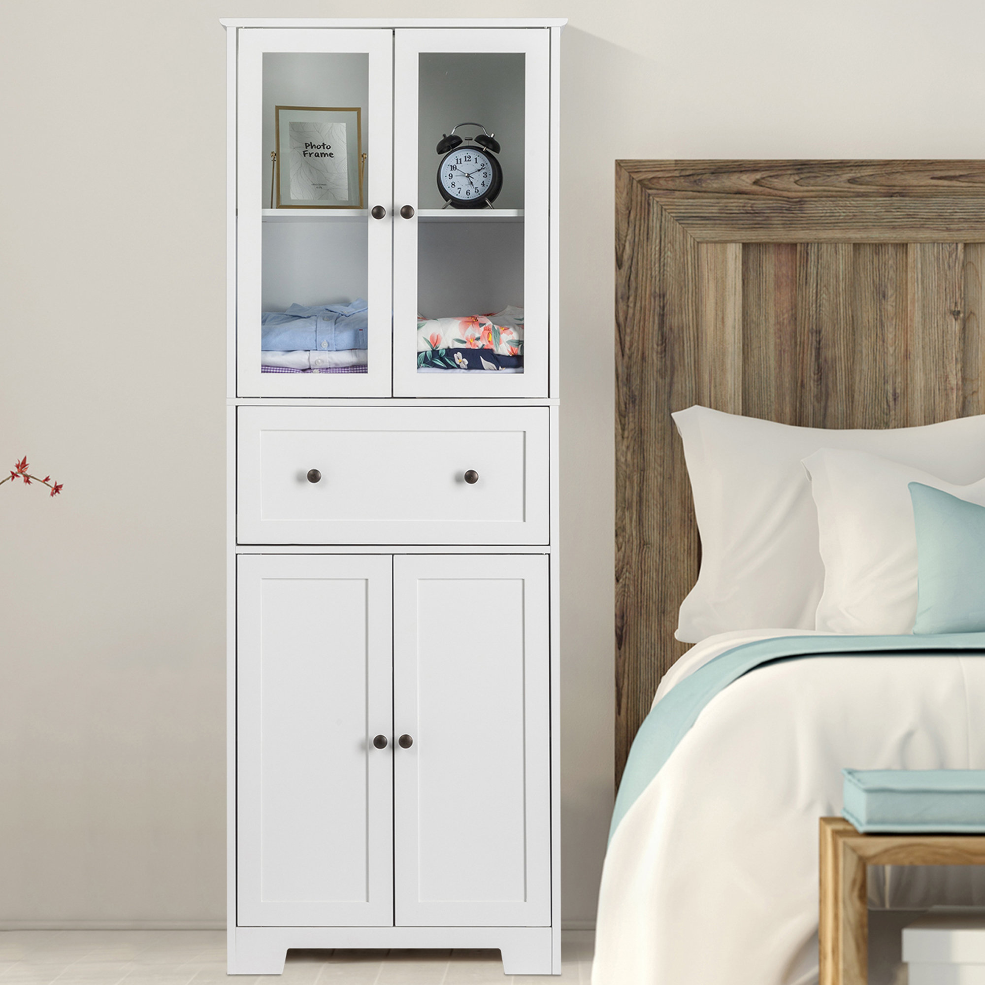 Bonface Freestanding Linen Cabinet Hokku Designs