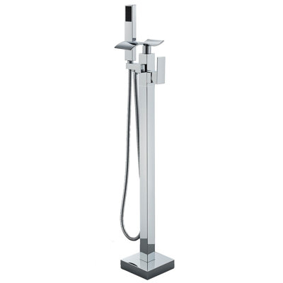 Norred Floor Waterfall Faucet Bath Filler with Diverter