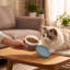 Mini contenant en silicone pour aliments pour animaux de compagnie compatible avec les micro-ondes et les congélateurs, 3,23 x 3,23 x 2,44 po, bleu-131407567