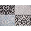 Tapis noir/beige zone Bertie