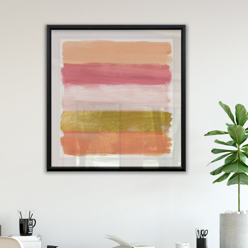 Coral Strokes - reproduction de cadre photo, H 30,5 po x l 30,5 po x P 1,5 po