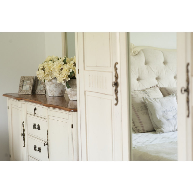 Deskins 150cm Sideboard, Cream/Brown