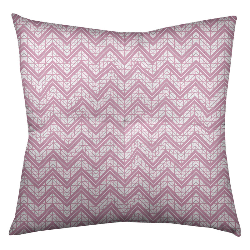 Coussin Rhonda Cheval, 26 po x 26 po, Rose / blanc