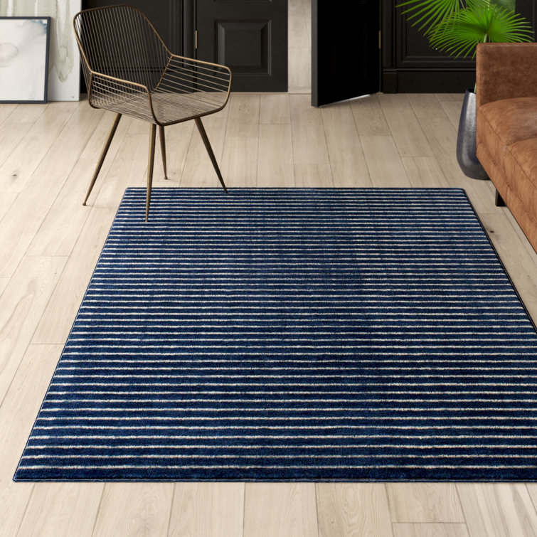 Mercury Row® Worsham Hand Loomed Wool Striped Rug & Reviews | Wayfair