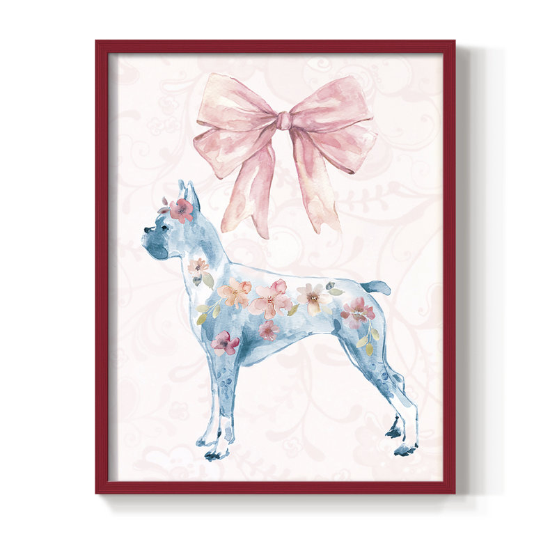 Sassy Lassie, reproduction encadrée - bois massif, Rouge, H 30 po x l 24 po