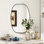 Miroir de salle de bain ovale
