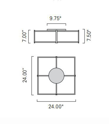 Bainsby Glass Flush Mount