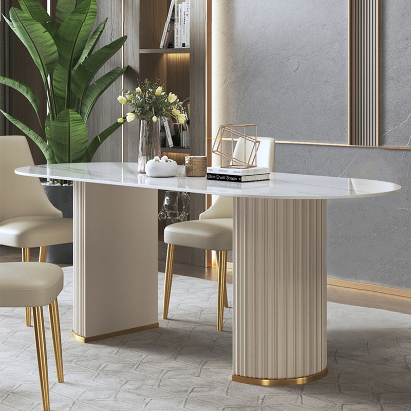 Audington Oval Dining Table, 31.5" W x 59.06" L