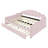 Upholstered Daybed With Shaped And Trundle In Pink - Materials, Comfortable Sleep Area Elegant Back Luxurious-396450047