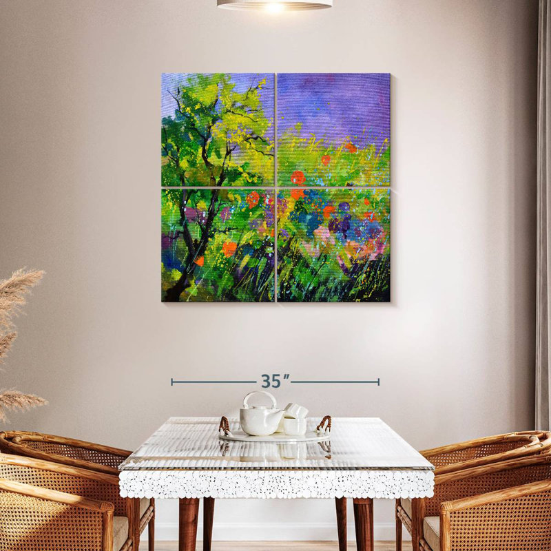 Summertime Painting, 38" H x 38" W